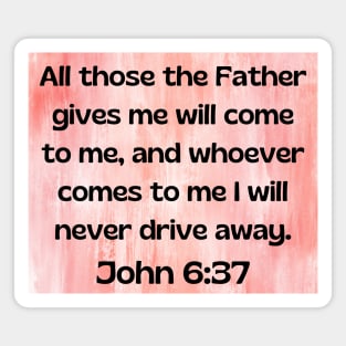 Bible Verse John 6:37 Magnet